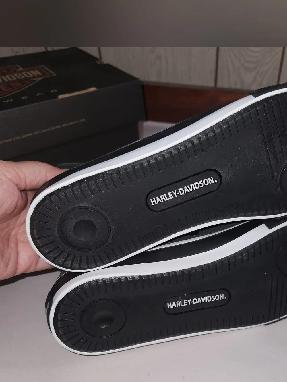 New Mens Harley Davidson Baxter High Top Sneaker Skull Sz 8